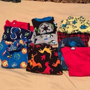 Boys PJ’s. StarWars shirt/pants+2 shorts, Avengers shorts/pants, 4 various pants